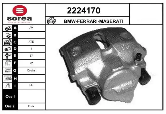 Handler.Part Brake caliper EAI 2224170 1