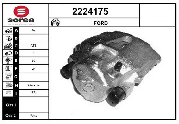 Handler.Part Brake caliper EAI 2224175 1