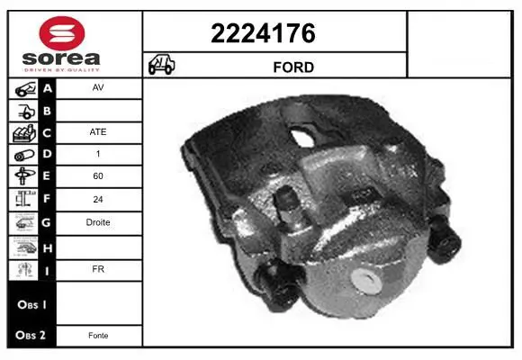 Handler.Part Brake caliper EAI 2224176 1