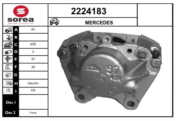 Handler.Part Brake caliper EAI 2224183 1