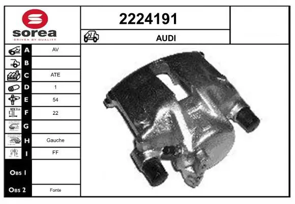 Handler.Part Brake caliper EAI 2224191 1