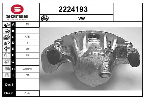 Handler.Part Brake caliper EAI 2224193 1