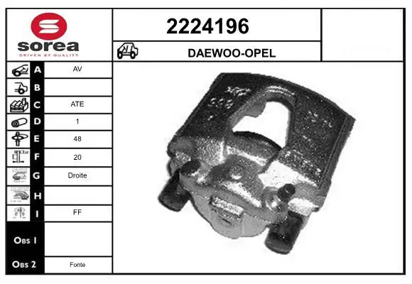 Handler.Part Brake caliper EAI 2224196 1