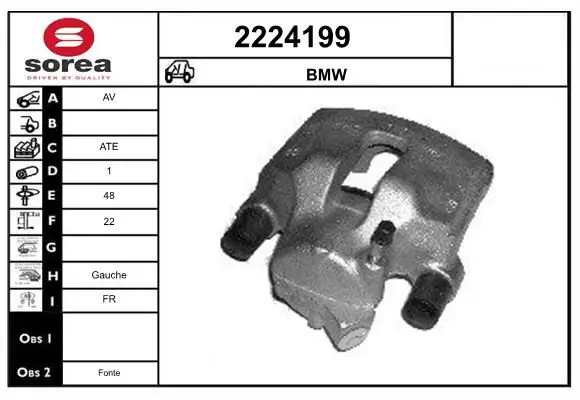 Handler.Part Brake caliper EAI 2224199 1