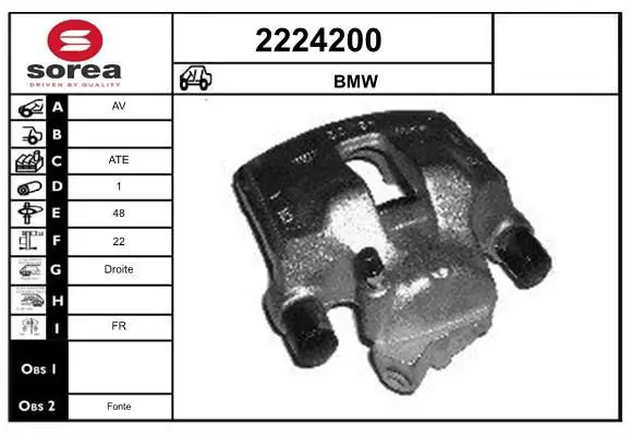 Handler.Part Brake caliper EAI 2224200 1