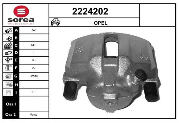 Handler.Part Brake caliper EAI 2224202 1