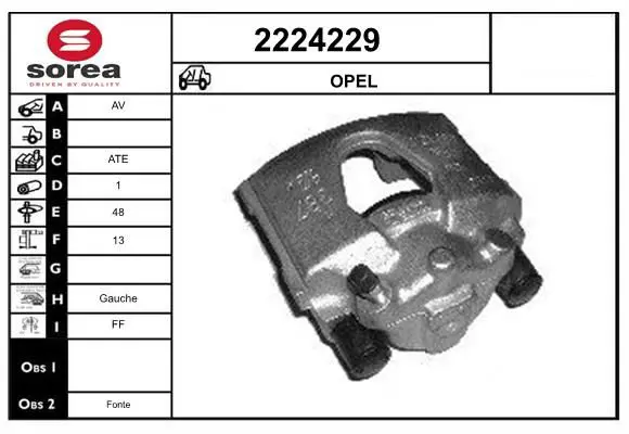 Handler.Part Brake caliper EAI 2224229 1