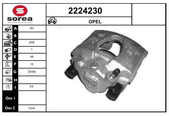 Handler.Part Brake caliper EAI 2224230 1