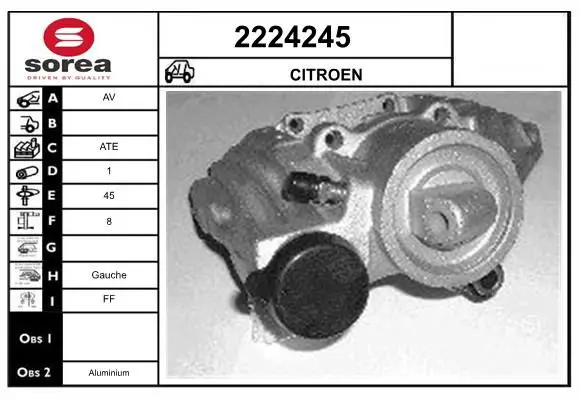 Handler.Part Brake caliper EAI 2224245 1