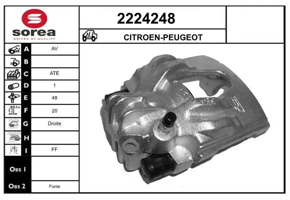 Handler.Part Brake caliper EAI 2224248 1