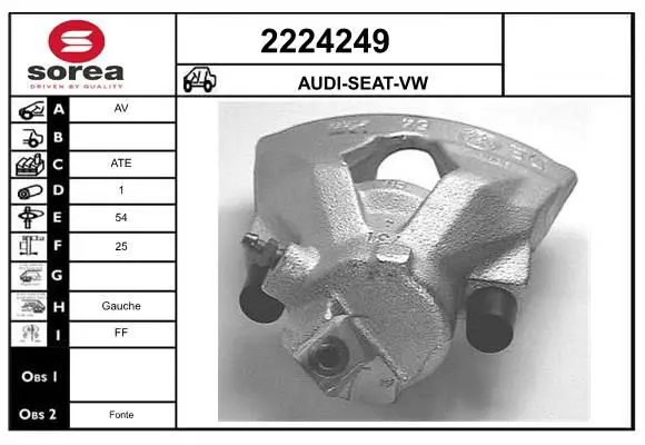 Handler.Part Brake caliper EAI 2224249 1