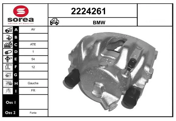 Handler.Part Brake caliper EAI 2224261 1