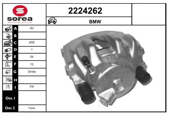 Handler.Part Brake caliper EAI 2224262 1