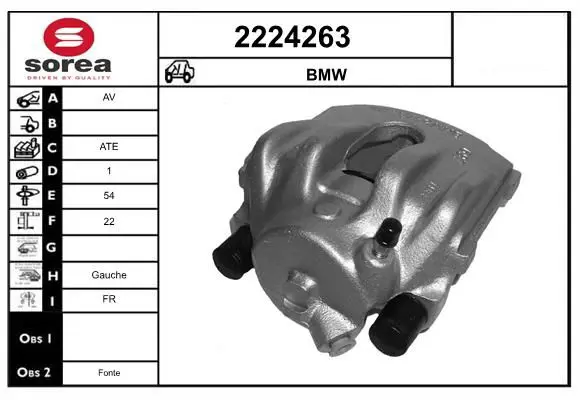 Handler.Part Brake caliper EAI 2224263 1