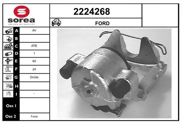 Handler.Part Brake caliper EAI 2224268 1