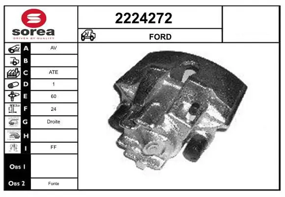 Handler.Part Brake caliper EAI 2224272 1