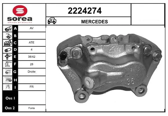 Handler.Part Brake caliper EAI 2224274 1