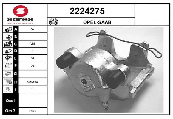 Handler.Part Brake caliper EAI 2224275 1