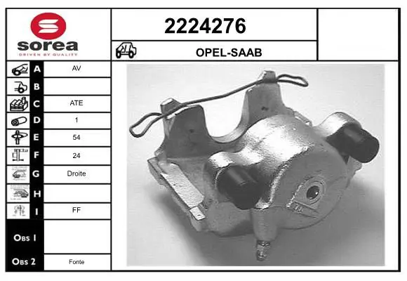 Handler.Part Brake caliper EAI 2224276 1