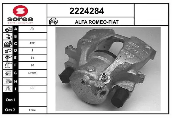 Handler.Part Brake caliper EAI 2224284 1