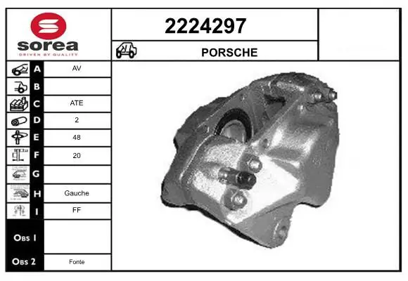 Handler.Part Brake caliper EAI 2224297 1