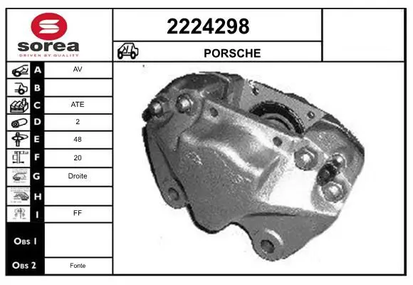 Handler.Part Brake caliper EAI 2224298 1