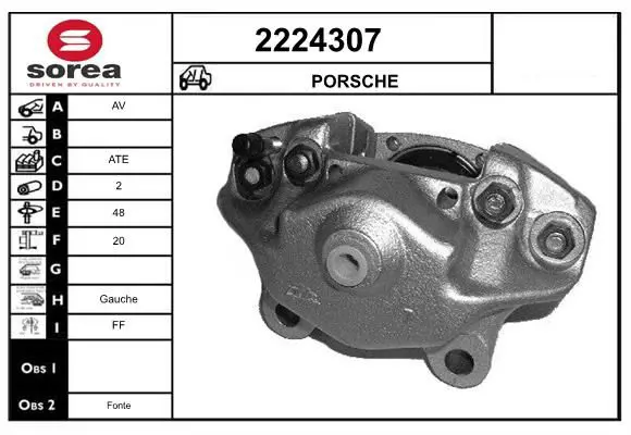 Handler.Part Brake caliper EAI 2224307 1