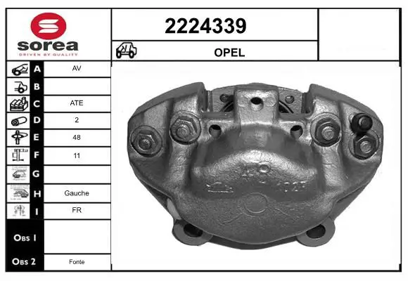 Handler.Part Brake caliper EAI 2224339 1