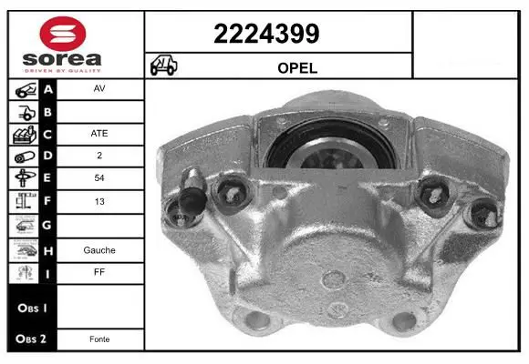 Handler.Part Brake caliper EAI 2224399 1