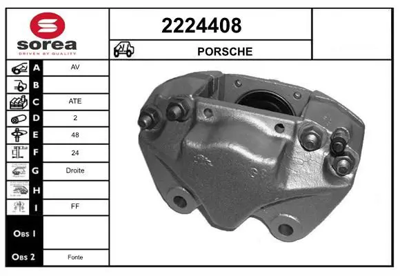 Handler.Part Brake caliper EAI 2224408 1