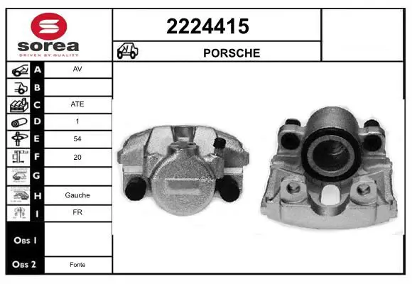 Handler.Part Brake caliper EAI 2224415 1