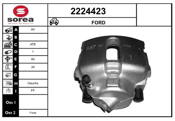 Handler.Part Brake caliper EAI 2224423 1