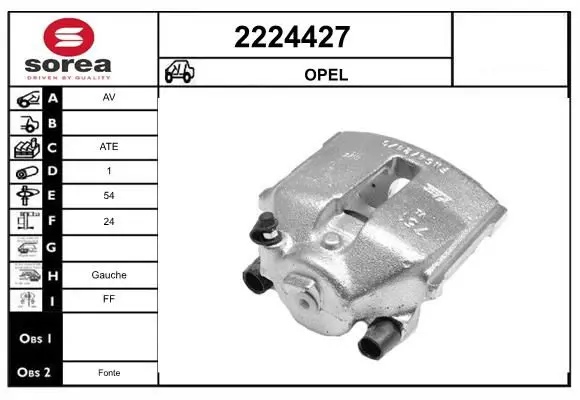 Handler.Part Brake caliper EAI 2224427 1