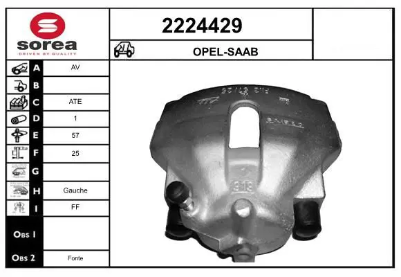 Handler.Part Brake caliper EAI 2224429 1