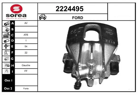 Handler.Part Brake caliper EAI 2224495 1