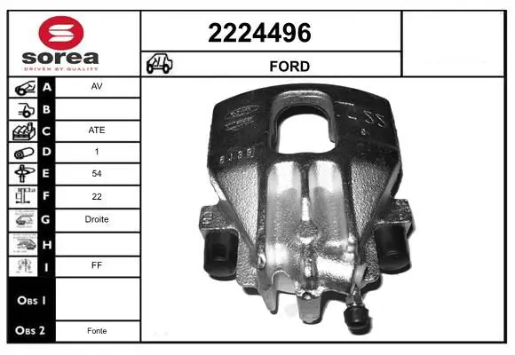 Handler.Part Brake caliper EAI 2224496 1