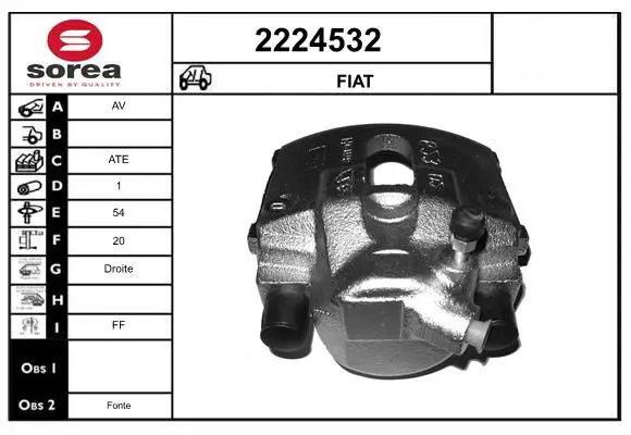 Handler.Part Brake caliper EAI 2224532 1