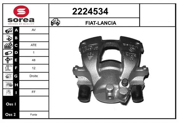 Handler.Part Brake caliper EAI 2224534 1