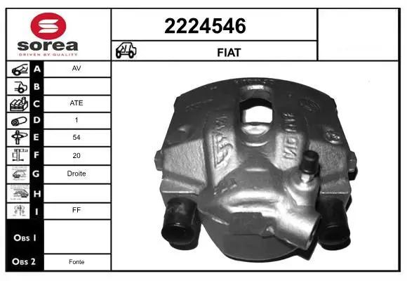 Handler.Part Brake caliper EAI 2224546 1