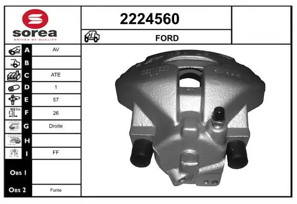 Handler.Part Brake caliper EAI 2224560 1