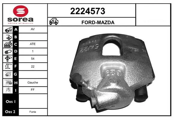 Handler.Part Brake caliper EAI 2224573 1