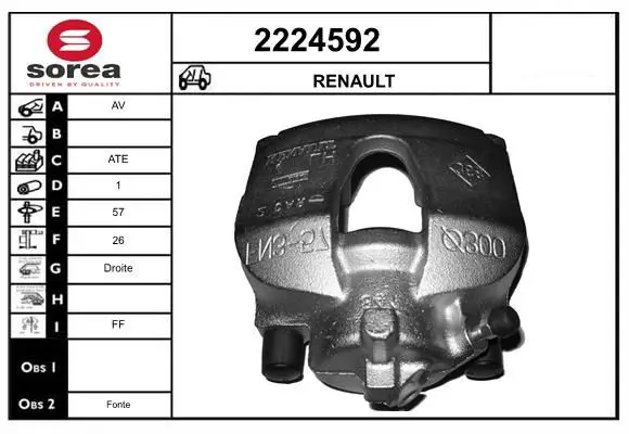 Handler.Part Brake caliper EAI 2224592 1