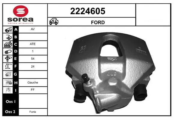 Handler.Part Brake caliper EAI 2224605 1