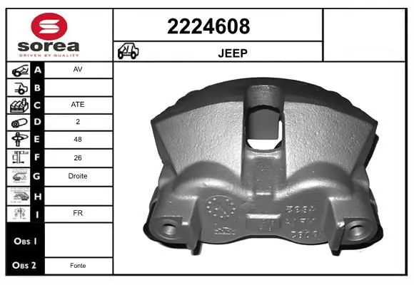 Handler.Part Brake caliper EAI 2224608 1