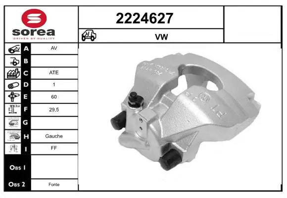 Handler.Part Brake caliper EAI 2224627 1