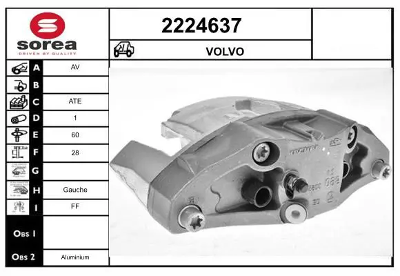 Handler.Part Brake caliper EAI 2224637 1