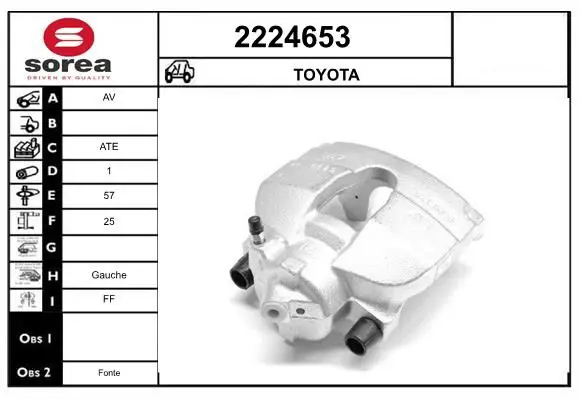 Handler.Part Brake caliper EAI 2224653 1