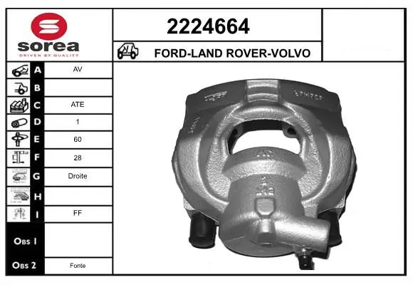 Handler.Part Brake caliper EAI 2224664 1