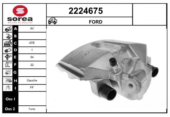 Handler.Part Brake caliper EAI 2224675 1