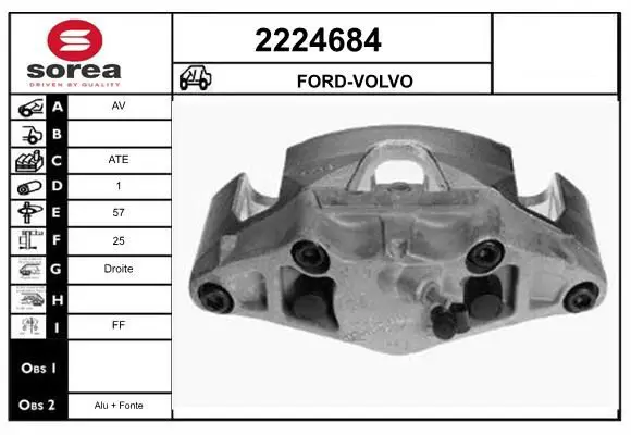 Handler.Part Brake caliper EAI 2224684 1